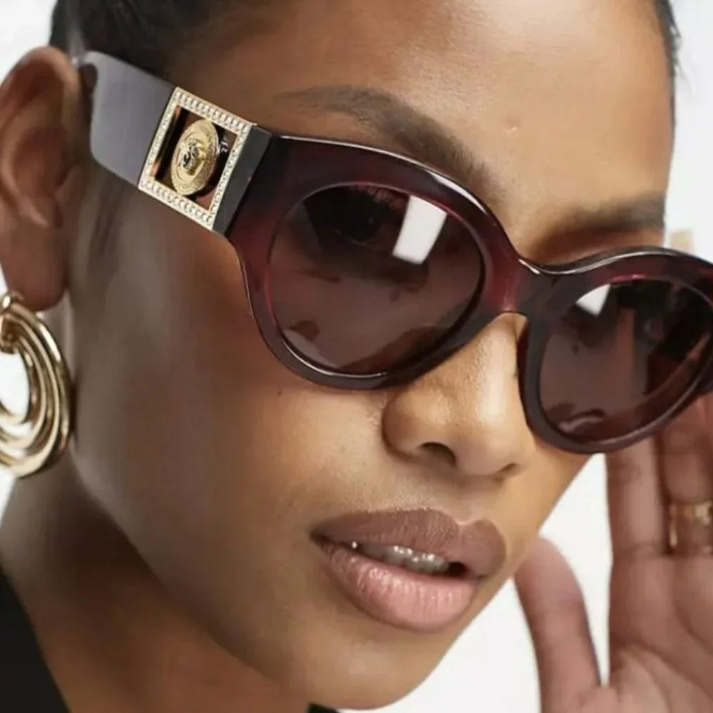 VERSACE VE4438BF 538569 52 Sunglasses Versace Sunglasses VE4438BF 538569 Transparent parade red  main image 3